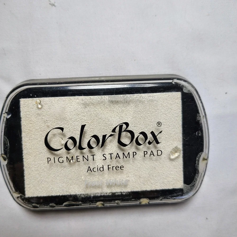 ColorBox Pigment Stamp Pad Frost White Acid Free Crafting Scrapbooking Ink New